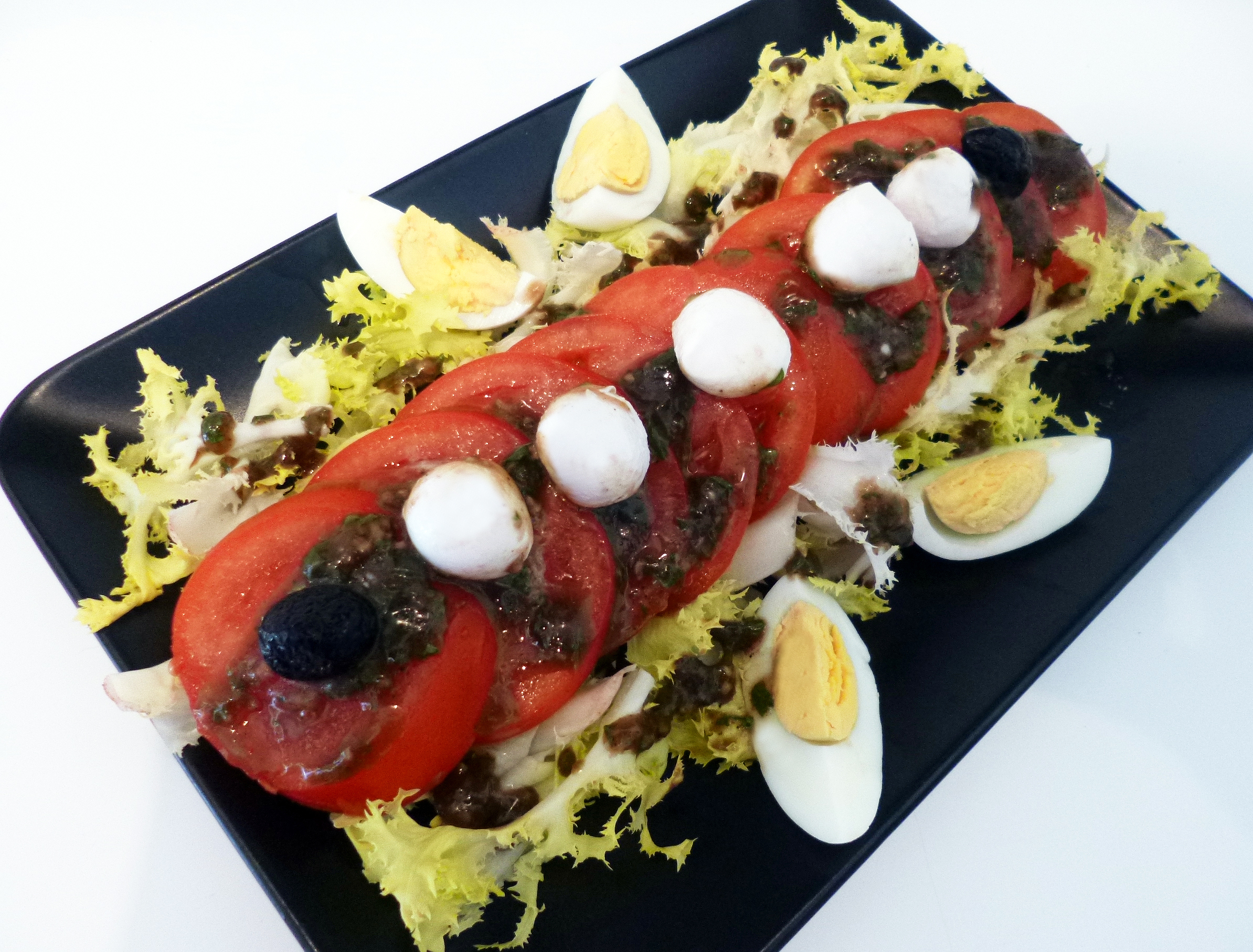 Salade de tomates mozzarella basilic - 2