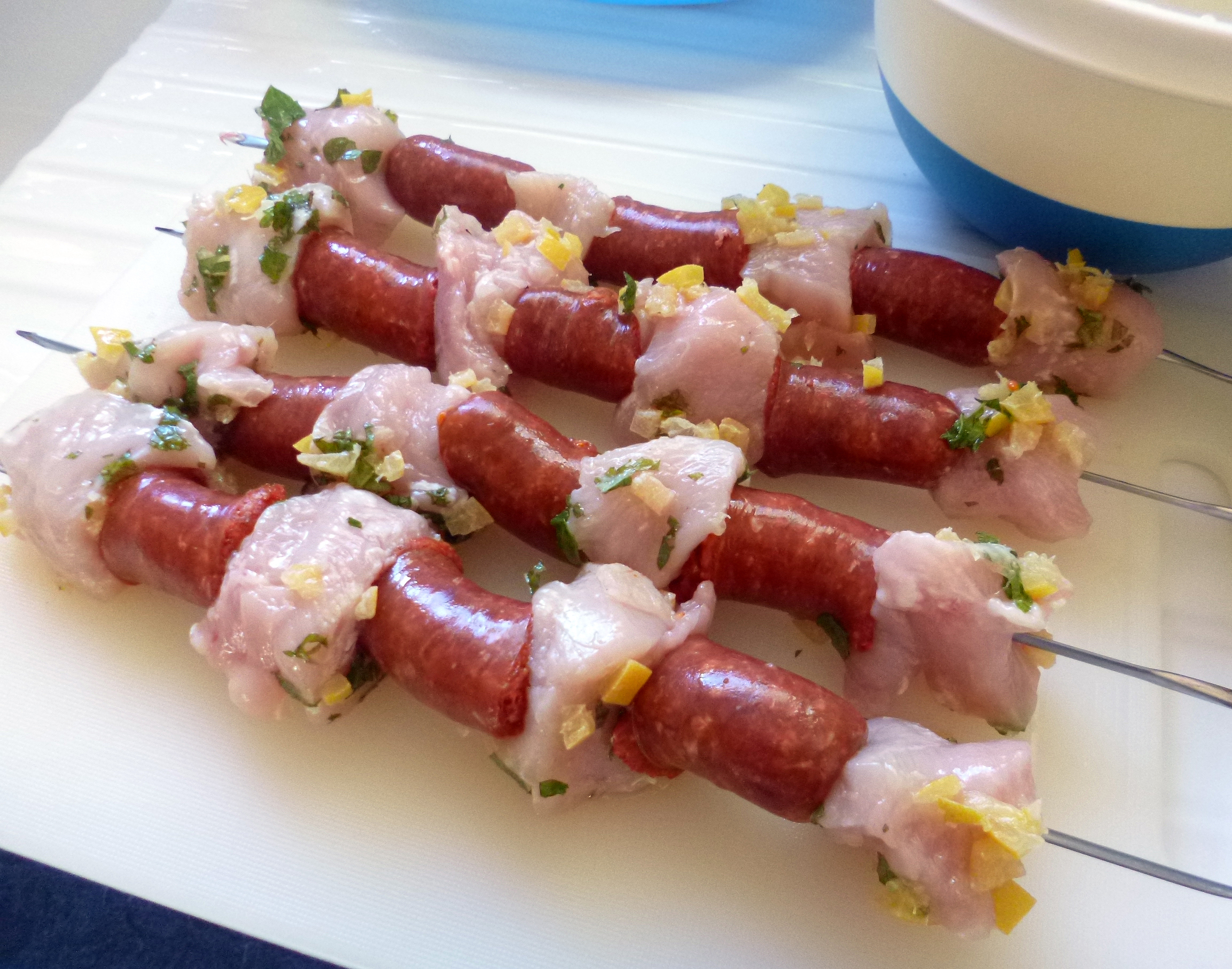 Brochettes poulet et merguez - 4