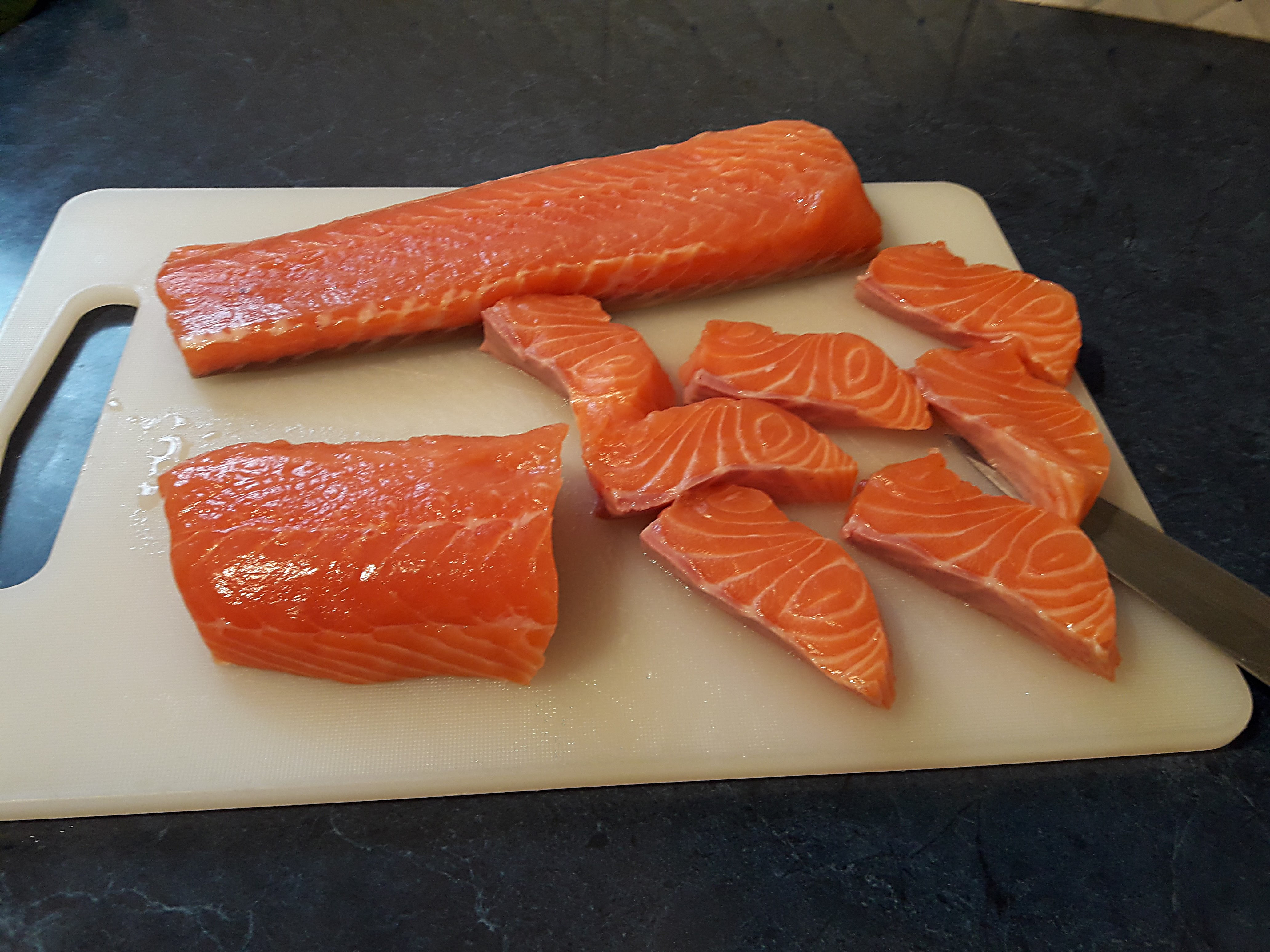 Aiguillettes de saumon aux épinards - 3