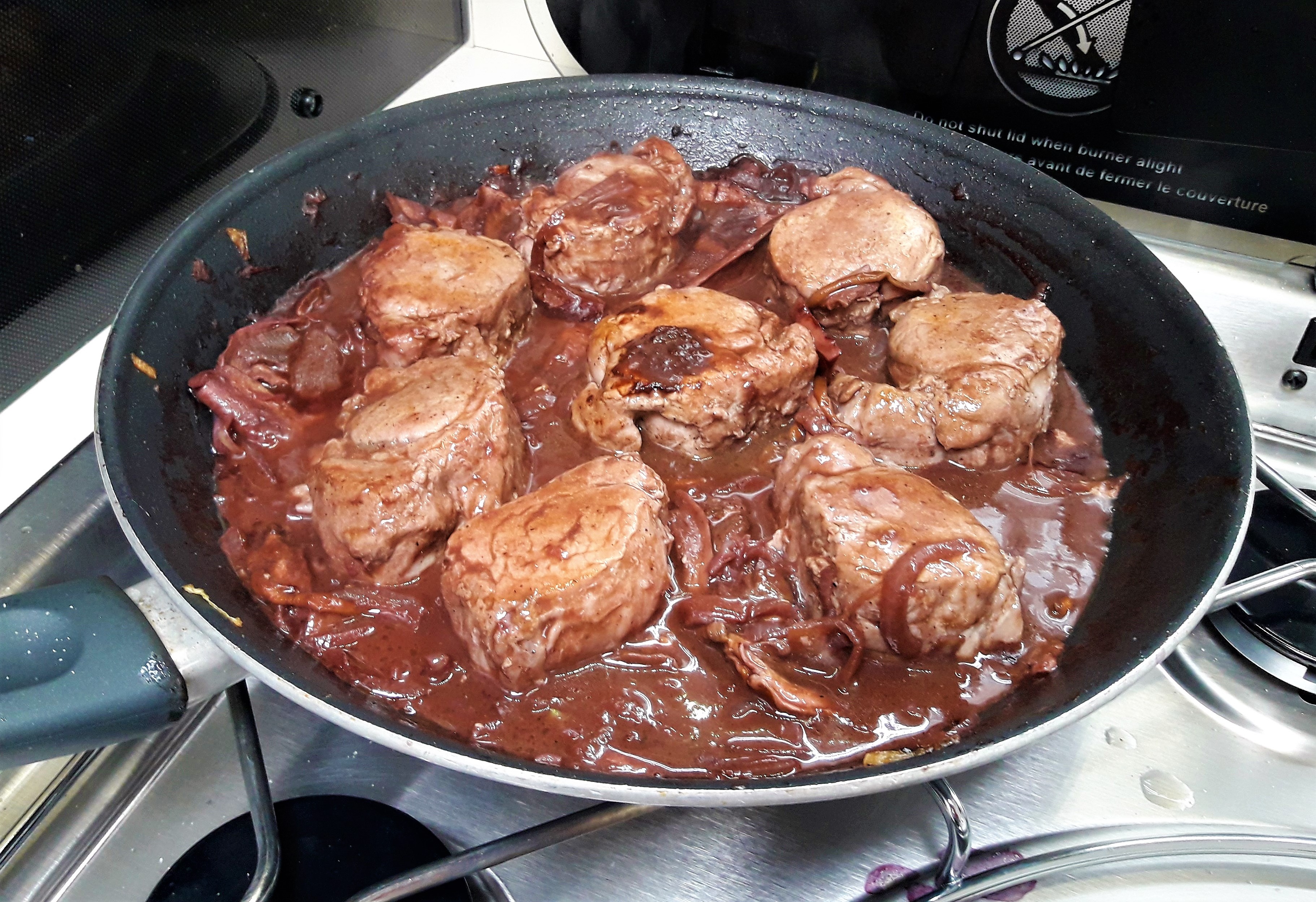 Médaillons de porc sauce au vin - 8