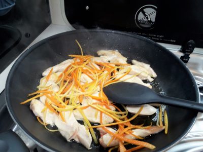 Salade de sucrines au poulet et agrumes - 4