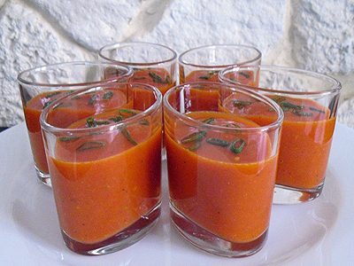 Gaspacho tomates et poivron grillés - 7