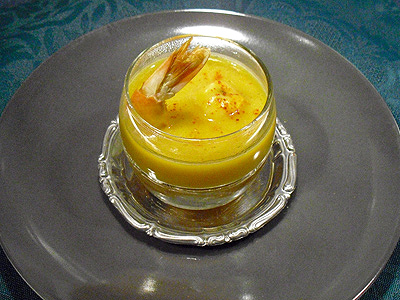 Velouté de courge aux gambas - 10