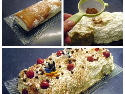 Bûche au chocolat blanc - 13