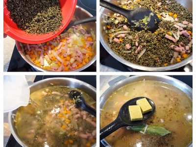 Lentilles au confit de canard - 4