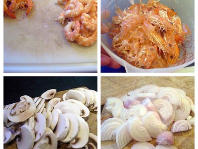 Crêpes aux crevettes et champignons - 3