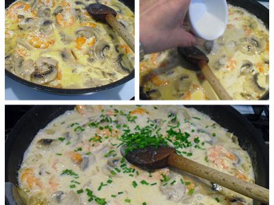 Crêpes aux crevettes et champignons - 8