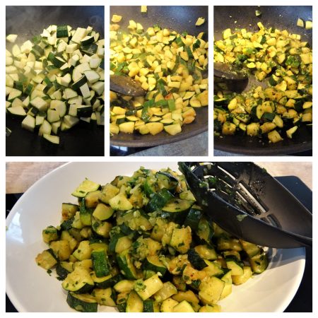 Wok de riz aux courgettes - 3