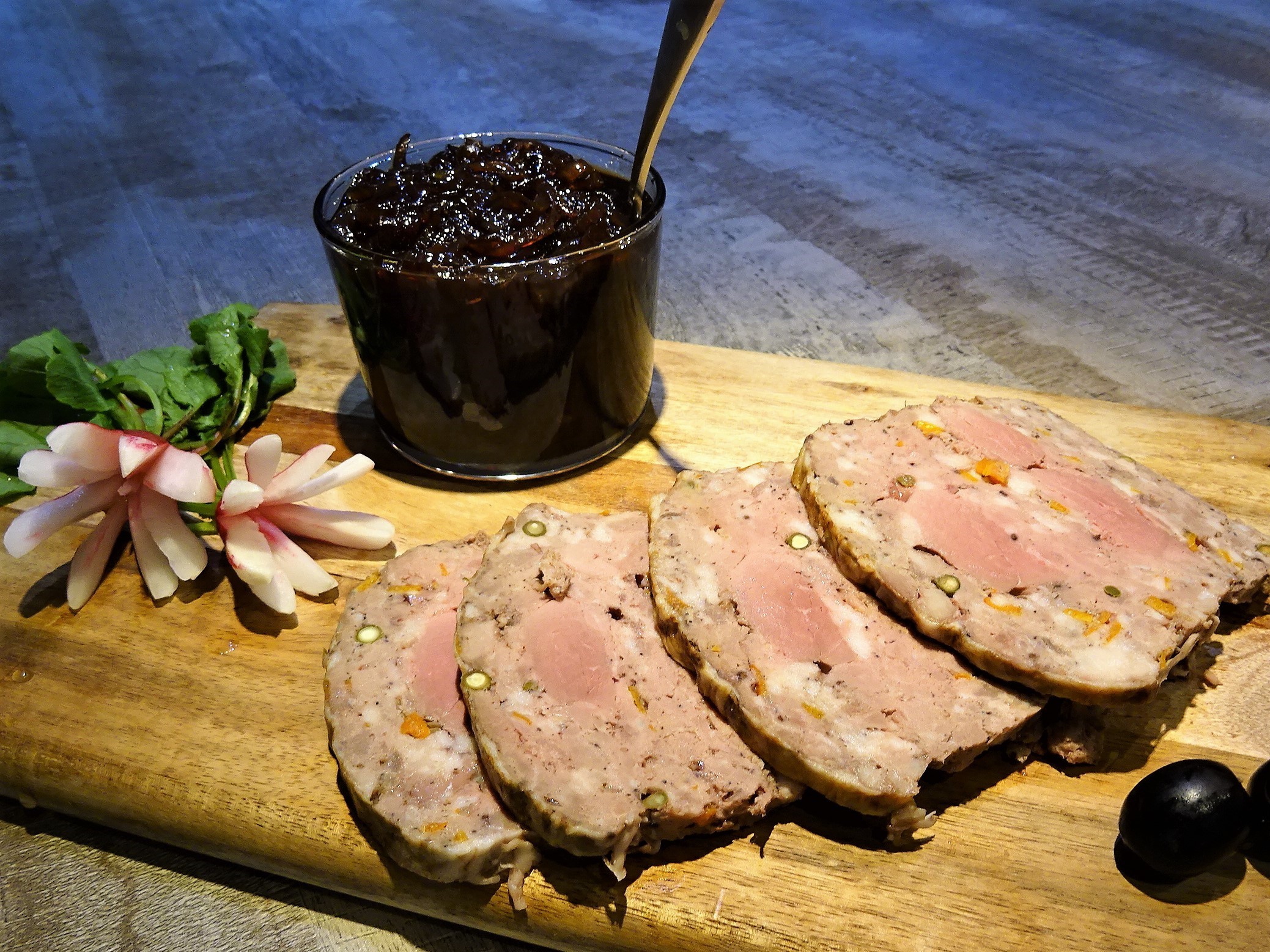 Terrine de canard à l'orange et poivre vert - 1