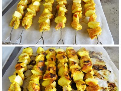 Brochettes de poulet au curry - 4