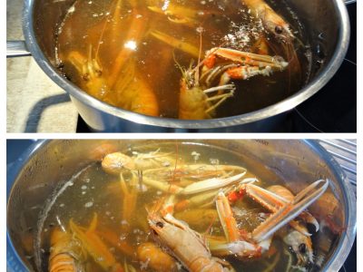 Langoustines fraîches, temps de cuisson - 5