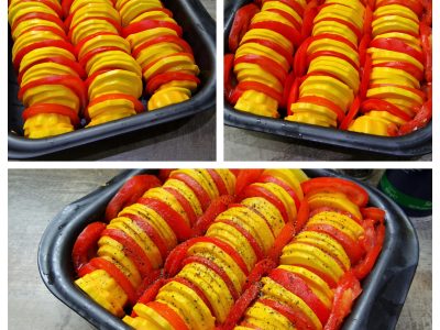 Tian de courgettes jaunes - 3