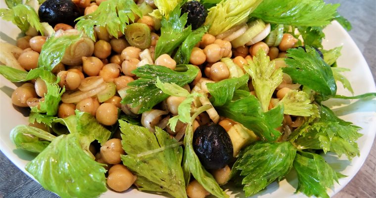 Salade de pois chiches et céleri