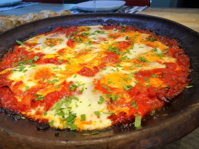 Tajine tomates poivrons et oeufs - 2