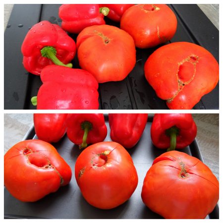 Tajine tomates poivrons et oeufs - 3
