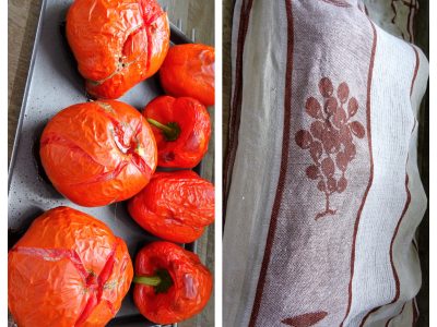 Tajine tomates poivrons et oeufs - 4