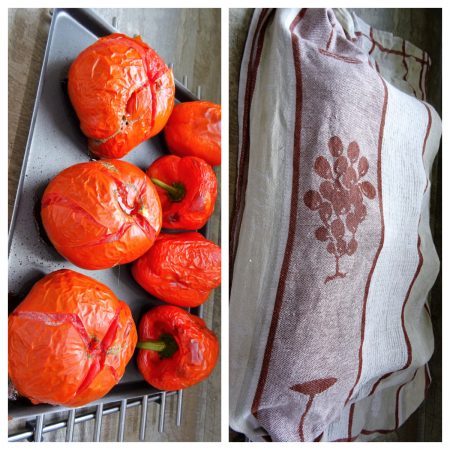 Tajine tomates poivrons et oeufs - 4