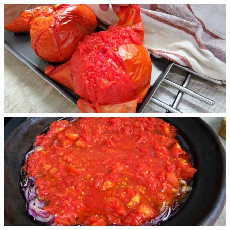 Tajine tomates poivrons et oeufs - 8