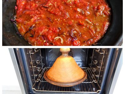 Tajine tomates poivrons et oeufs - 10