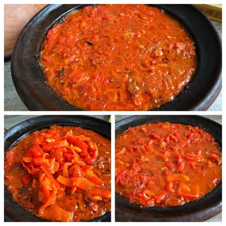 Tajine tomates poivrons et oeufs - 12