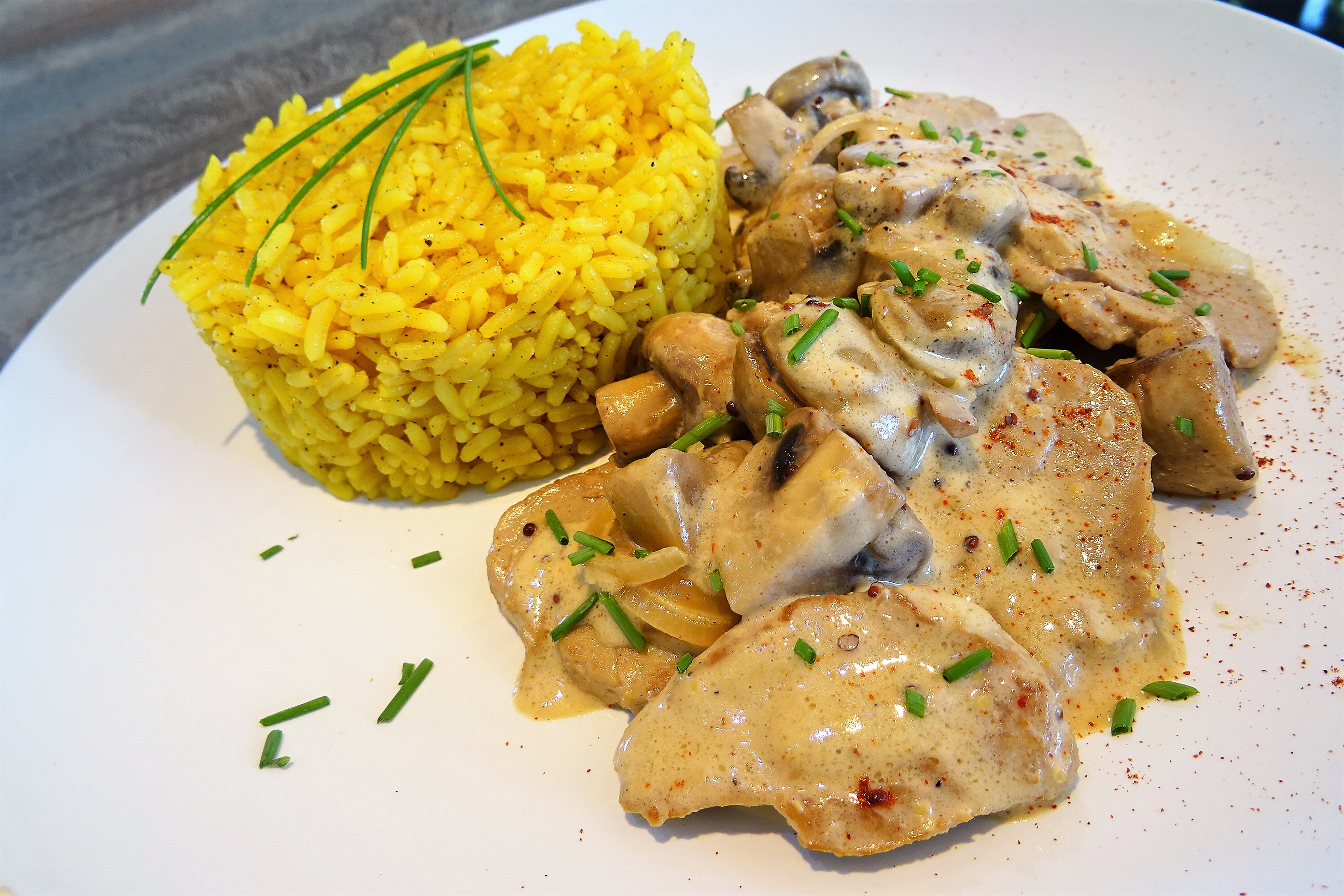 Filets mignon moutarde et champignons - 1