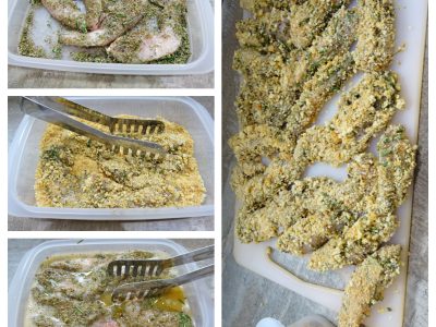 Filets de poulet panés aux herbes - 3