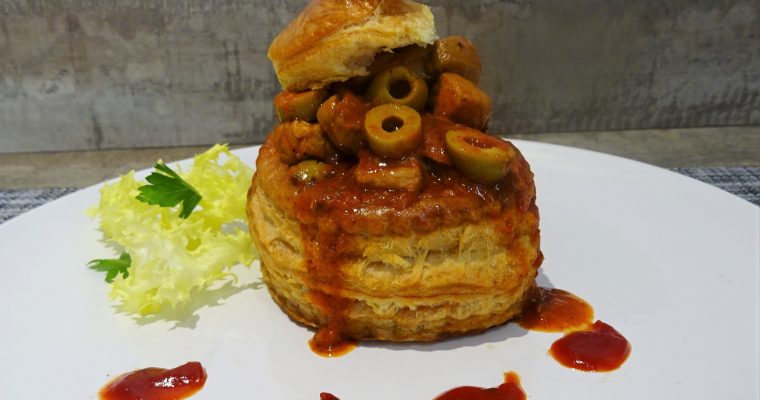 Vol au vent à la tomate