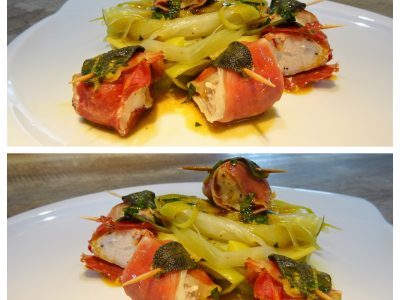 Bouchées de poulet au jambon fumé - 7