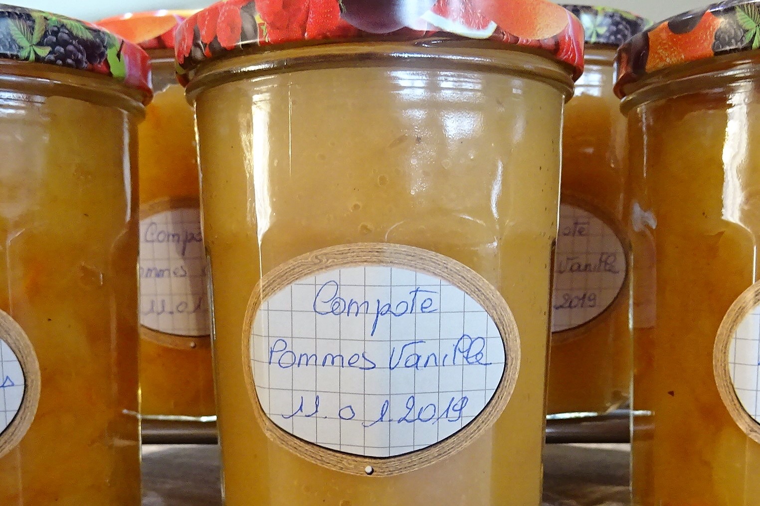 Compote pommes vanille - 1