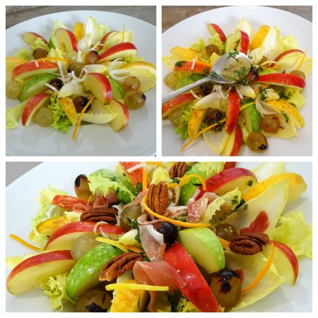 Salade d'endives aux pommes, raisins et noix de pécan - 4
