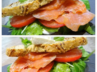 Sandwich au saumon fumé et chèvre frais - 5