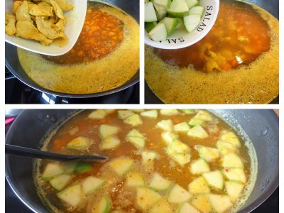 Soupe de poulet curry coco - 7