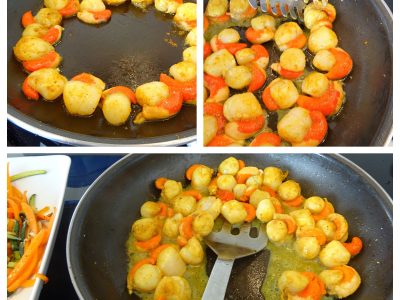 Noix de St Jacques aux petits légumes - 6
