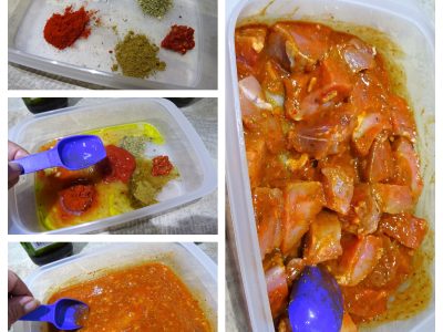 Brochettes de porc marinade cajun - 2