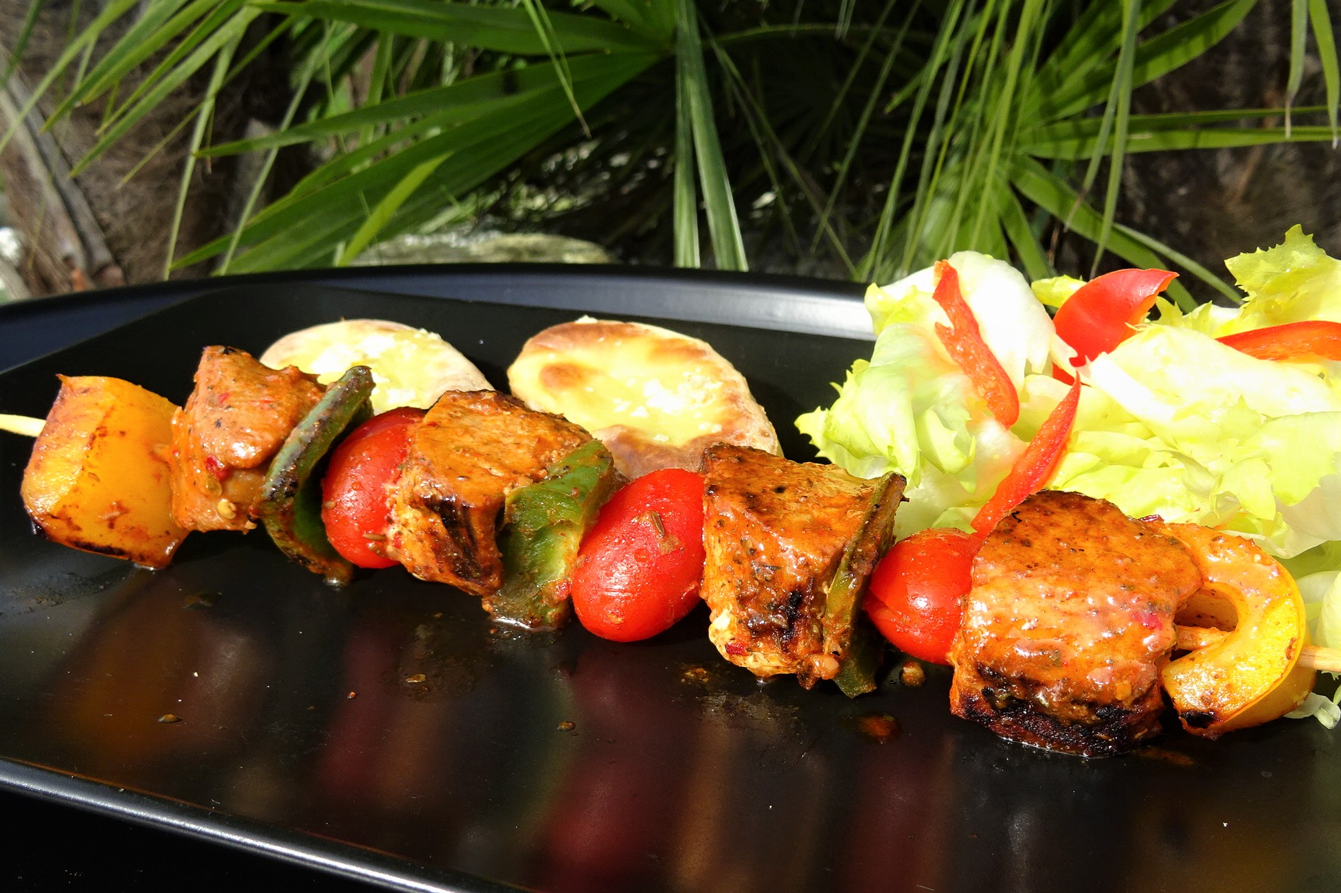 Brochettes de porc marinade cajun - 1