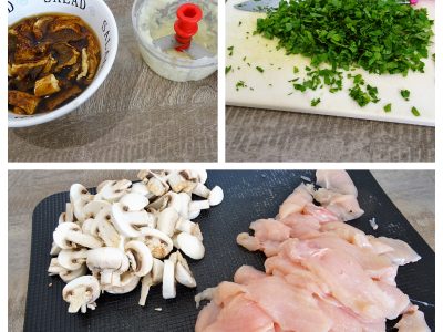 Pâtes au poulet et champignons - 3