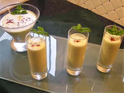 Gaspacho de concombres à la menthe - 2