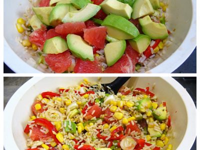 Salade de riz avocats pamplemousses - 6