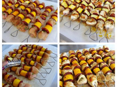 Brochettes de poulet au chorizo - 3