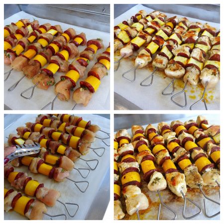 Brochettes de poulet au chorizo - 3