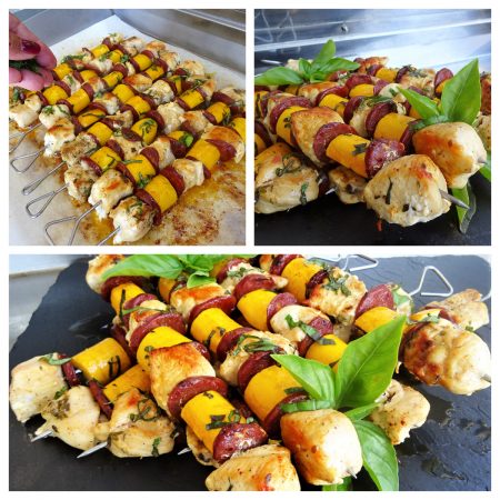 Brochettes de poulet au chorizo - 4