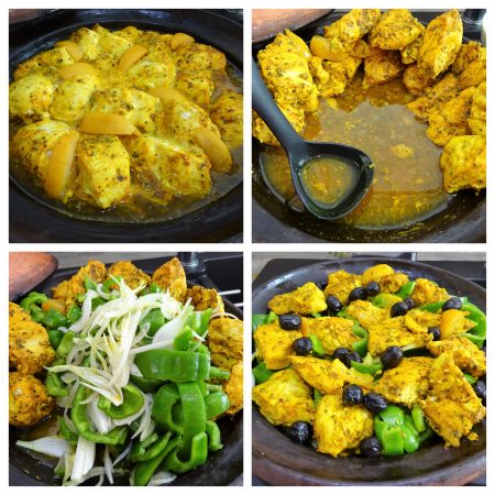 Tajine au poulet curry et poivrons verts - 5