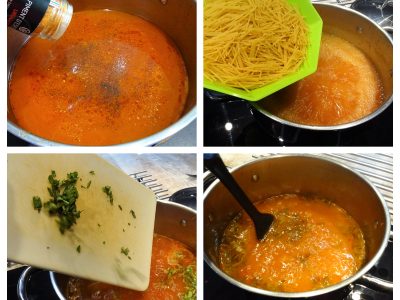 Bouillon de tomates aux pâtes - 7