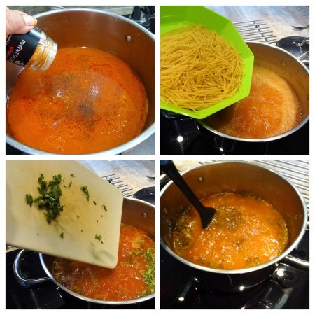 Bouillon de tomates aux pâtes - 7