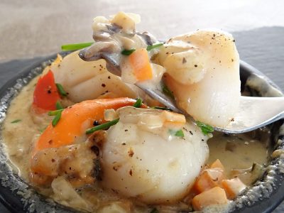 Cassolettes de St Jacques au vin blanc - 8