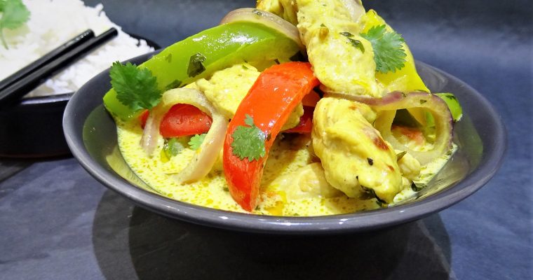 Curry de dinde à la crème de coco