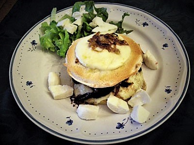 Croques burger aubergines mozzarella - 1