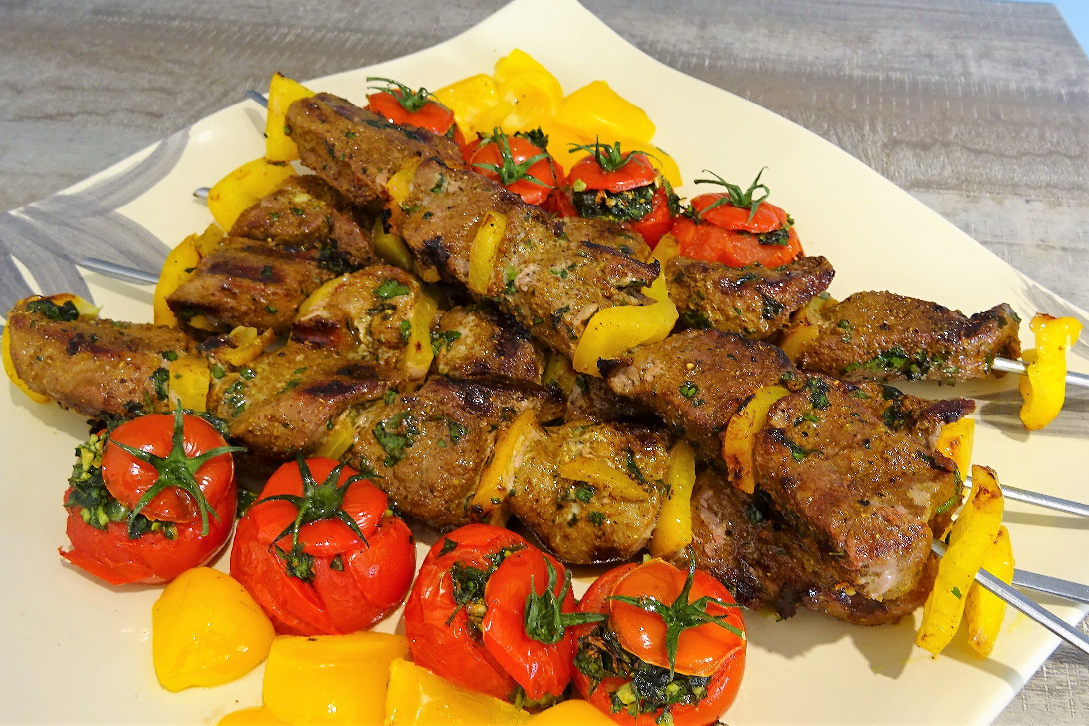 Brochettes de magret au ras el hanout - 1