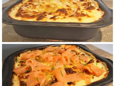Gratin de pommes de terre aux deux saumons - 7