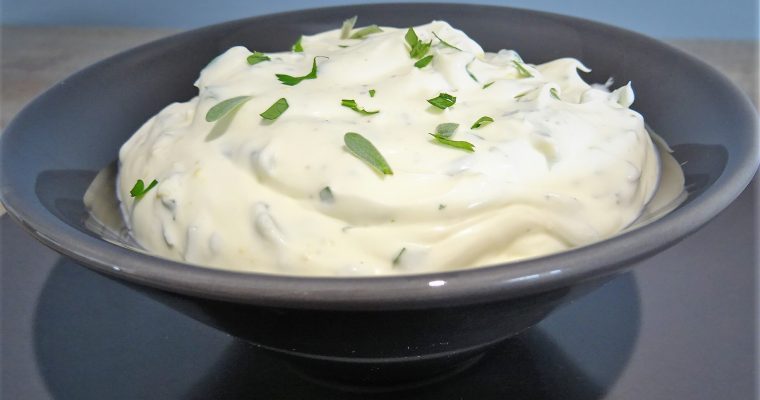 Sauce crème et fines herbes